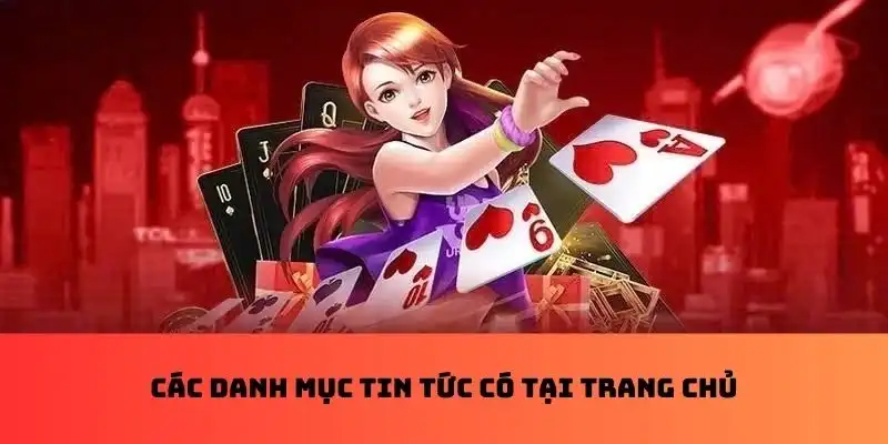 Các danh mục tin tức có tại trang chủ